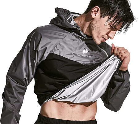 Sauna Suit for Men Sweat Sauna Jacket Pant Gym Workout Sweat Suits