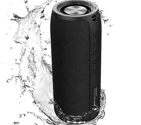 Waterproof Bluetooth Speaker Portable Wireless Speaker with Loud Stereo Sound, Blue