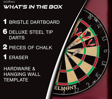 Bristle Dartboard and Cabinet Sets- Features Easy Assembly - Complete with All Accessories