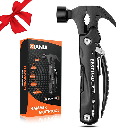 Gifts for Dad, All in One Hammer Multitool, Dad Gifts from Daughter Son, Unique Birthday Gift Idea, Gifts for Dad Who Has Everything and Wants Nothing, Christmas Stocking Stuffers for Dad