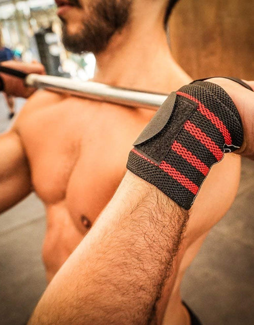 Load image into Gallery viewer, Wrist Wraps Weightlifting for Men &amp; Women - Weight Lifting Wrist Wrap Set of 2 Forcrossfit and Cross Training (12" or 18") + Includes Carrying Bag
