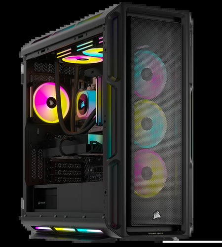VENGEANCE I8200 Icue Link Edition Gaming PC - Liquid Cooled Intel Core I9 14900KF CPU - NVIDIA Geforce RTX 4090 Graphics - 64GB  DOMINATOR TITANIUM RGB DDR5 Memory