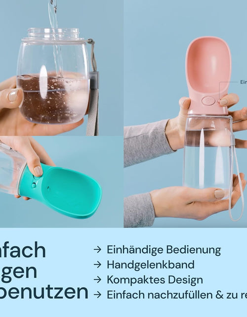 Load image into Gallery viewer, Dog Water Bottle, Lightweigh, Leak Proof Portable Travel Dog Water Dispenser - Perfect Puppy Drinking Bowl on the Go for Outdoor Walking and Hiking - Pet Accessories (19Oz, Blue)
