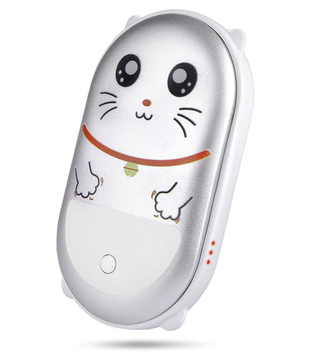 10000Mah Hand Warmers Rechargeable,Portable Pocket Hand Warmer USB Electric Hand Heater Power Bank Reusable Hand Warmer Heater Double-Sided Hot Handwarmer Best Winter Gift for Warm Men Women Outdoor