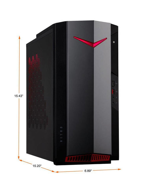 Load image into Gallery viewer, Nitro Gaming Desktop Computer Intel I5-12400F 16 GB RAM 1 TB HDD 512 GB SSD NVIDIA RTX 3060
