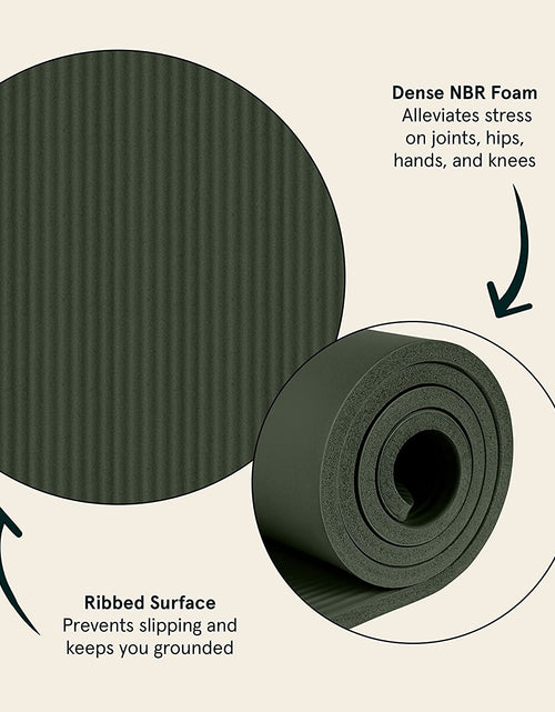 Load image into Gallery viewer, Solana Yoga Mat 1" &amp; 1/2" Thick W/Nylon Strap for Men &amp; Women - Non Slip Exercise Mat for Yoga
