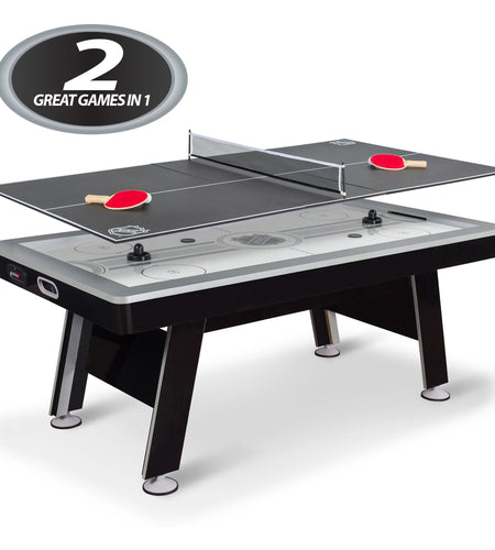 80” Power Play 2-In-1 Air Hockey Table with Table Tennis Top
