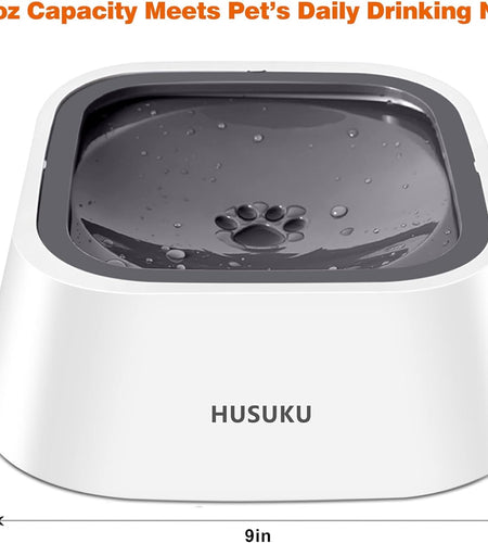 Dog Bowl Dog Water Bowl Pet Water Bowl Slow Water Feeder Dog Bowl No-Slip Pet Water Dispenser 35Oz Feeder Bowl