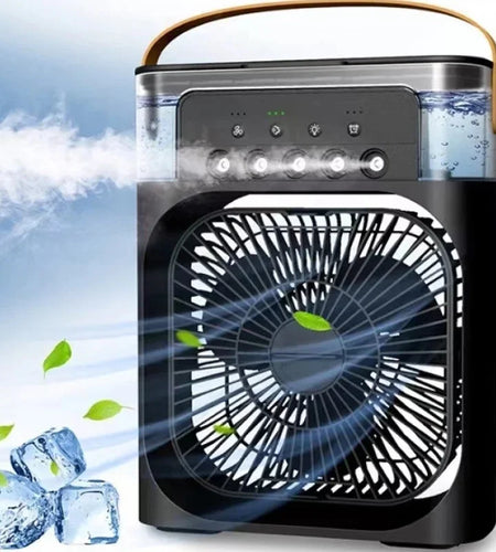Portable Humidifier Fan Air Conditioner Household Small Air Cooler Hydrocooling Portable Air Adjustment for Office 3 Speed Fan
