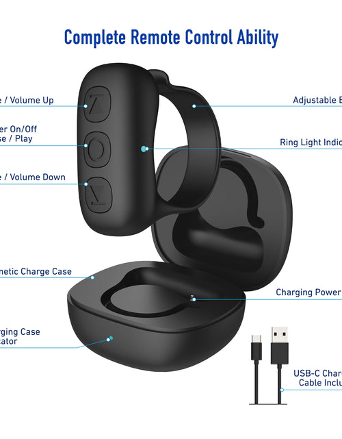Load image into Gallery viewer, Smart Remote Ring, Bluetooth Tiktok Scrolling Ring
