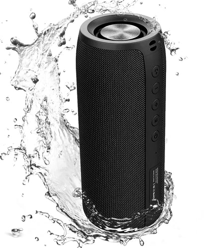 Waterproof Bluetooth Speaker Portable Wireless Speaker with Loud Stereo Sound, Blue