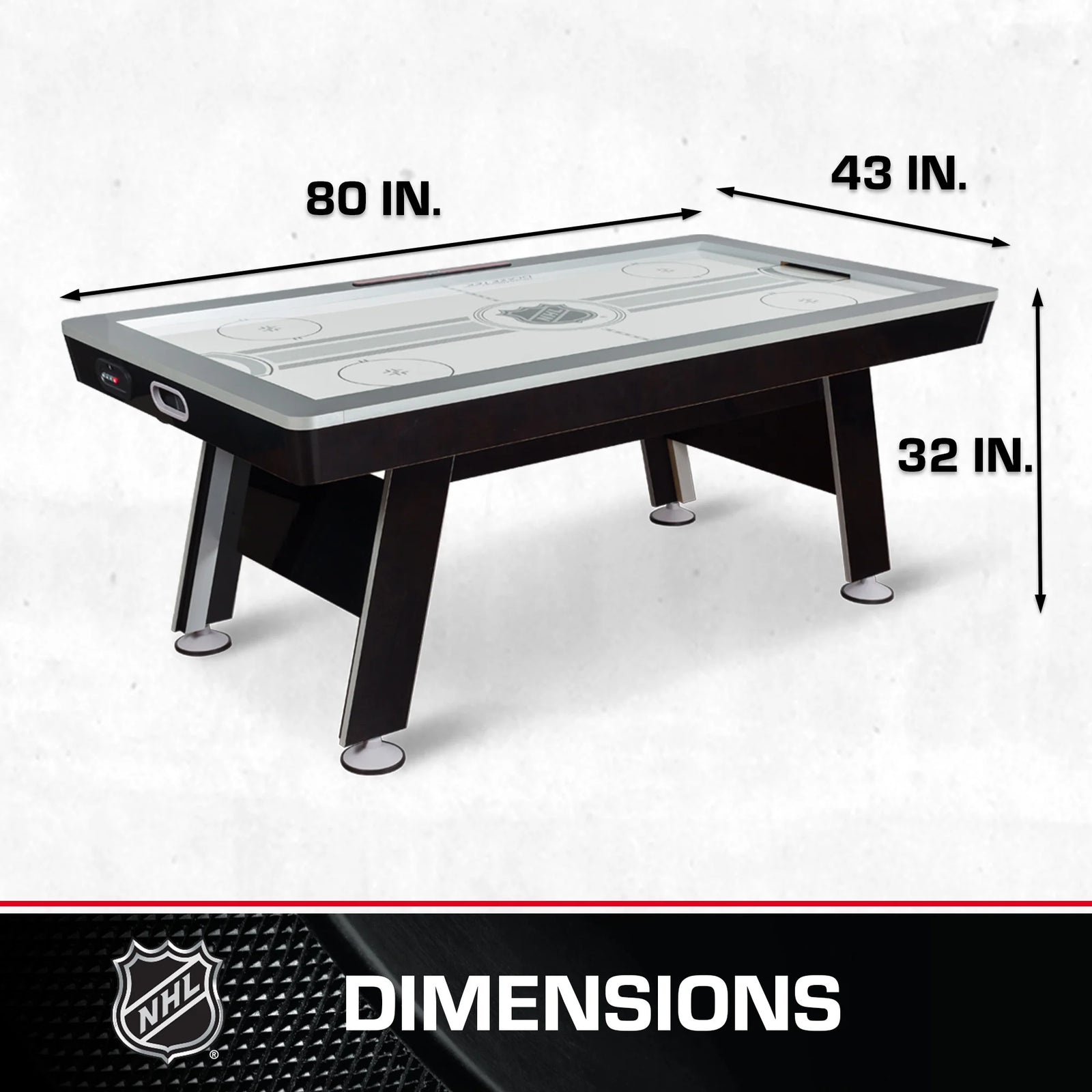 80” Power Play 2-In-1 Air Hockey Table with Table Tennis Top