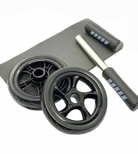Ab Roller Wheel Abdominal Fitness Gym Exercise Equipment Core Workout Training