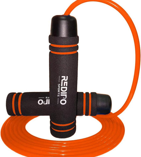 Premium Weighted Jump Rope (1LB) Thick Speed Cable with Solid Core with Memory Foam Handles for Cadio, Boxing, MMA, Fitness Workouts