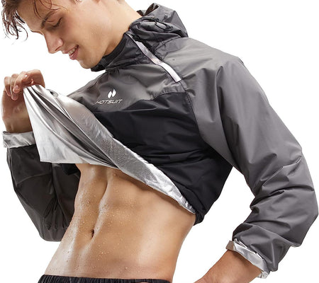Sauna Suit for Men Sweat Sauna Jacket Pant Gym Workout Sweat Suits