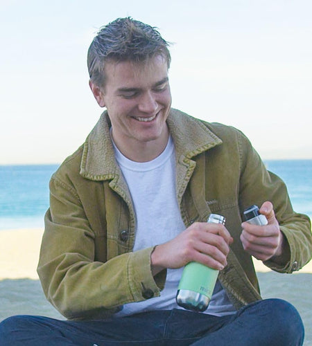 12 Oz 2 Pack Stainless Steel Vacuum Insulated Kids Water Bottle - Double Walled Cola Shape Thermos - 24 Hours Cold, 12 Hours Hot - Reusable Metal Water Bottle - Leak-Proof Sports Flask