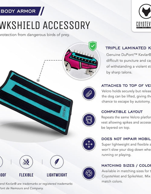 Load image into Gallery viewer, Hawkshield Pad for  or Spikevest Dog Harness Vest, Protective Dog Accessories to Shield Your Pet from Raptor, Hawk, Coyote and Animal Attacks
