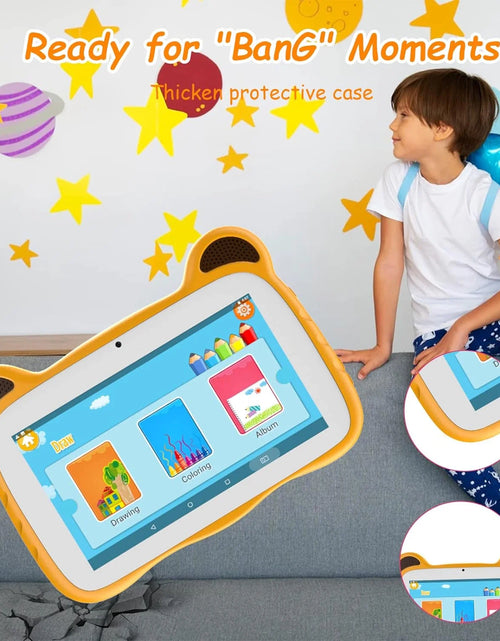 Load image into Gallery viewer, Kids Tablet 7 Inch Tablet for Kids Android 12 Toddler Tablet 2GB RAM+32GB ROM Wifi Tablet Pre Installed &amp; Parent Control Learning Education Tablet Dual Camera IPS Touch Screen
