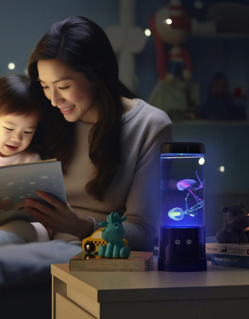 Load image into Gallery viewer, Jellyfish Lamp Motion &amp; Multicolor Leds - Easy Mode Switching, USB Powered - 9"
