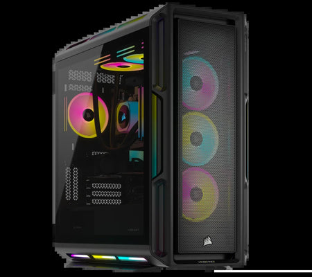 VENGEANCE I8200 Icue Link Edition Gaming PC - Liquid Cooled Intel Core I9 14900KF CPU - NVIDIA Geforce RTX 4090 Graphics - 64GB  DOMINATOR TITANIUM RGB DDR5 Memory
