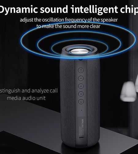 Waterproof Bluetooth Speaker Portable Wireless Speaker with Loud Stereo Sound, Blue