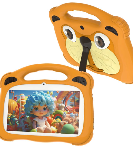 Kids Tablet 7 Inch Tablet for Kids Android 12 Toddler Tablet 2GB RAM+32GB ROM Wifi Tablet Pre Installed & Parent Control Learning Education Tablet Dual Camera IPS Touch Screen