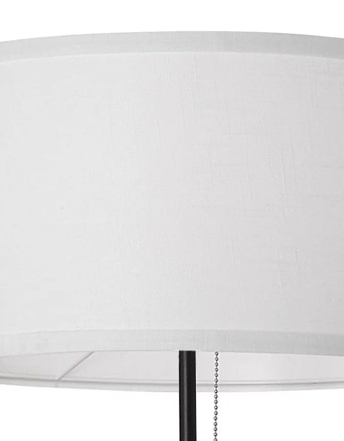 Load image into Gallery viewer, 58" Black Metal Tripod Floor Lamp, Modern, Young Adult Dorms and Adult Home Office Use.
