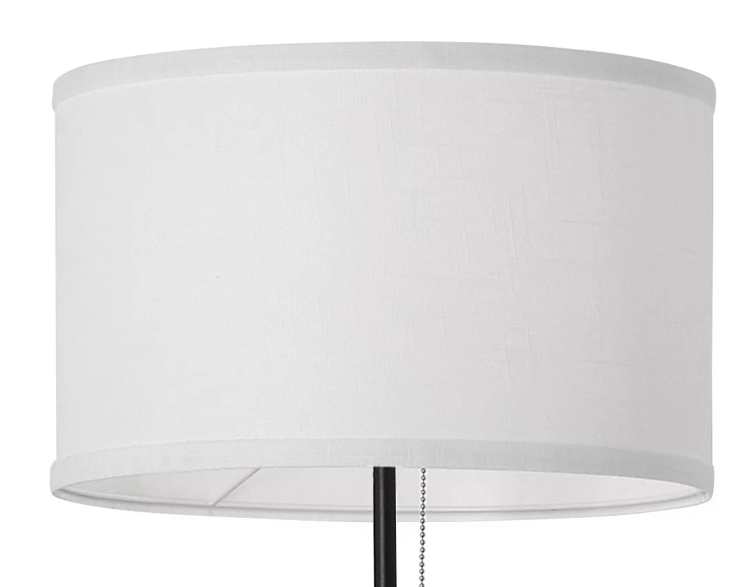 58" Black Metal Tripod Floor Lamp, Modern, Young Adult Dorms and Adult Home Office Use.