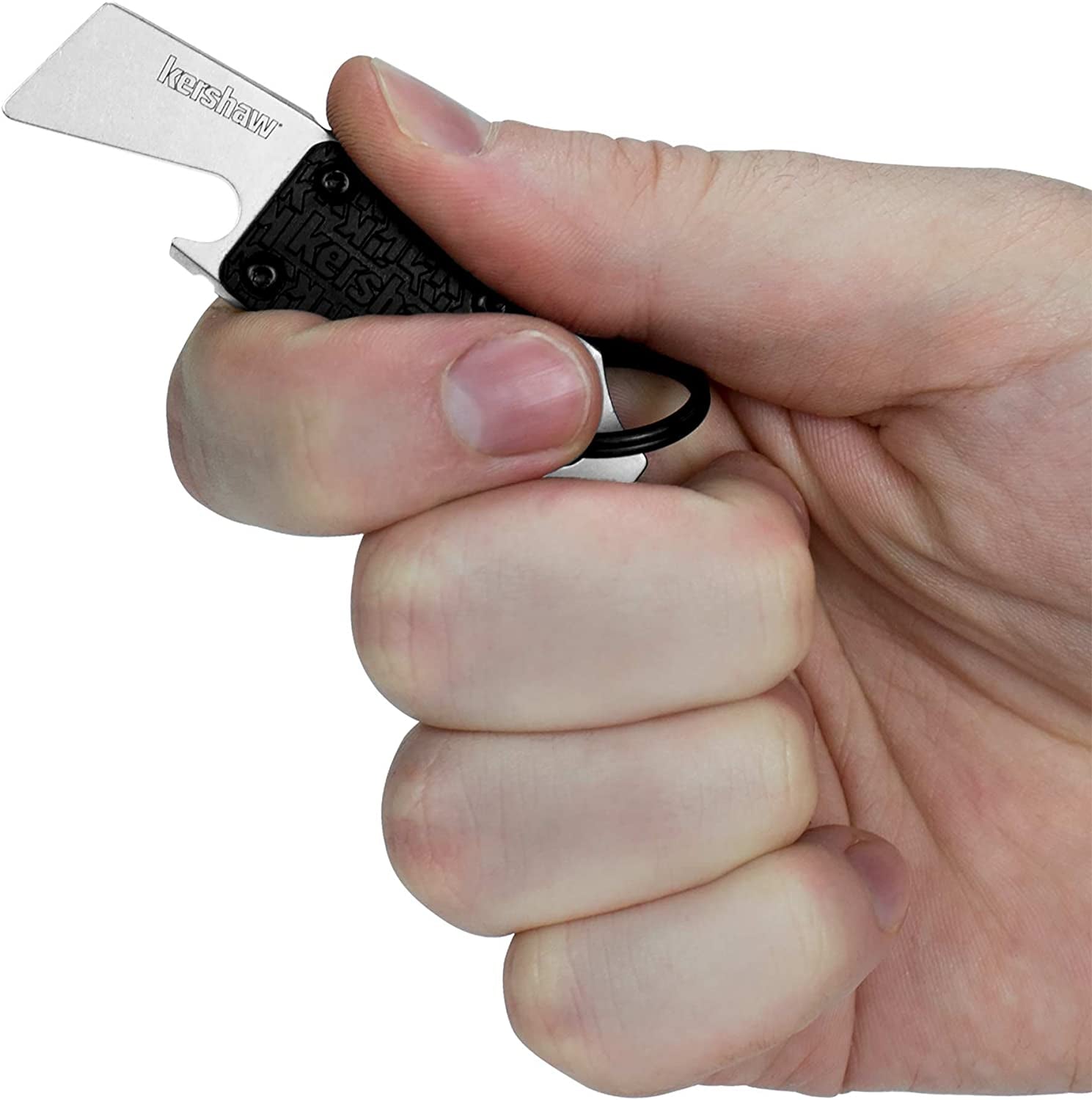 PT-1 (8800X) Compact Keychain Multifunction Tool Made of 8Cr13Mov Stainless Steel; Features Bottle Opener, Flathead Screwdriver, Mini Pry Bar and Lanyard Hole; 0.8 Oz., 2.75 In. Overall Length